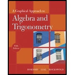 Graphical Approach to Algebra and Trigonometry