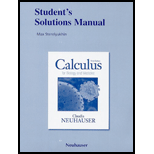 Calculus for Biology and Medicine   Student Solution Manual