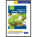 Essentials of College Algebra (Looseleaf)