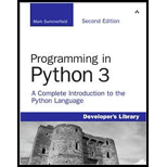 Programming in Python 3