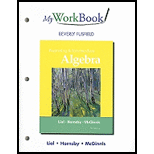 Beginning and Intermediate Algebra   MyWorkBook