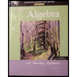 Intermediate Algebra ANNOTATED INSTRUCTORS. EDITION<