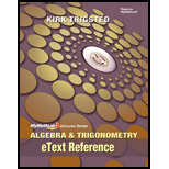 Algebra and Trigonometry   eText Reference