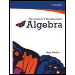 Elementary and Intermediate Algebra With Access