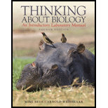 Thinking About Biology An Introductory Laboratory Manual