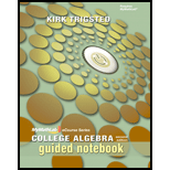 College Algebra Guided Notebook Package