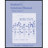 Intro Statistics   Students Solution Manual