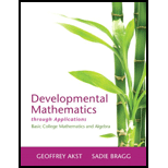 Developmental Math Through Applications