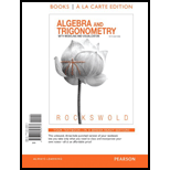 Algebra and Trigonometry With Modeling (Looseleaf)