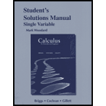 Calculus  for Scientists and Engineers   Std. Solution