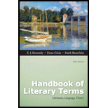 Handbook of Literary Terms 3RD 13 Edition, by X J Kennedy - ISBN 9780321845566