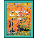 Prealgebra and Introductory Algebra