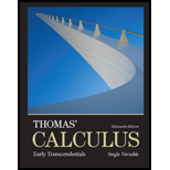 Thomas Calculus Early Transcendentals, Single Variable