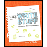Examples Thesis Statements Essays Write Stuff Thinking Through Essays By Marcie Sims Isbn My Country Sri Lanka Essay English also Have Someone Write My Business Plan Write Stuff Thinking Through Essays Rd Edition English Model Essays