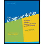 Longman Writer  Rhet., Reader, and Research, Brief