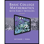 Basic College Mathematics With Early Integers