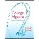 College Algebra  Conc. Through Func.  Text Only