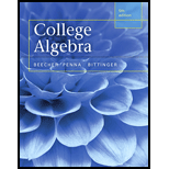 College Algebra   Text Only 5TH 16 Edition, by Judith A Beecher - ISBN 9780321969576