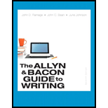 Allyn & Bacon Guide to Writing(Comp)   With Access