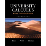 University Calculus Early Transcend 3RD 16 Edition, by Hass - ISBN 9780321999580