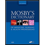 Mosbys Dictionary of Medicine, Nursing and Health Professions   With CD