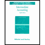 Intermediate Accounting , Working Papers , Volume 1