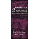 Real Estate Dictionary  A Pocket Guide for Professionals