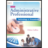 Administrative Professional  Technology and Procedures   CD and WebTutor