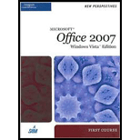 New Perspectives on Microsoft Office 2007, First Course, Windows Vista Edition   Package