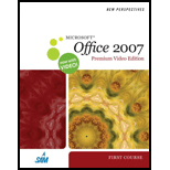 New Perspectives on Microsoft Office 2007, First Course, Premium Video Edition,  1st Edition   With DVD