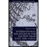 International Relations in the Ancient Near East, 1600 1100