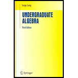 Undergraduate Algebra