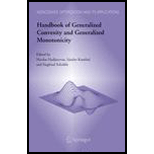 Handbook of Generalized Convexity and Generalized Monotonicity