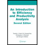 Introduction to Efficiency and Productivity Analysis