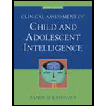 Clinical Assessment of Child and Adolescent Intelligence