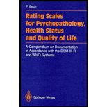 Rating Scales for Psychopathology, Health Status, and Quality of Life  A Compendium on Documentation in Accordance with the DSM III R and WHO Systems