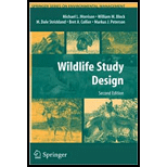 Wildlife Study Design 2ND 08 Edition, by Morrison Block Strickland Collier and Peterson - ISBN 9780387755274
