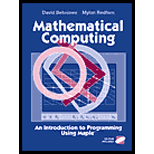 Mathematical Computing  An Introduction to Programming Using Maple   With CD