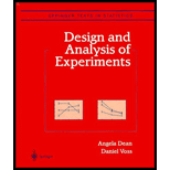 Design and Analysis of Experiments