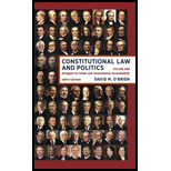 Constitutional Law and Politics, Volume 1