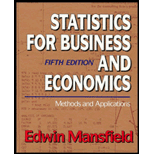 Statistics for Business and Economics  Methods and Applications   Text Only