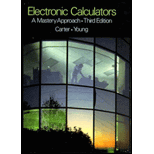 Electronic Calculators  A Mastery Approach