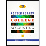 Contemporary College Accounting -  Patricia A. Billie, Hardback