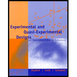 Experimental and Quasi Experimental Designs for Generalized Causal Inference 2ND 02 Edition, by William R Shadish Thomas D Cook and Donald T Campbell - ISBN 9780395615560