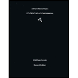 Precalculus   Student Solution Manual