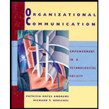 Organizational Communication  Empowerment in a Technological Society