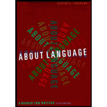 About Language  A Reader for Writers