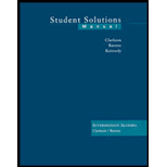 Intermediate Algebra, Student Solution Manual