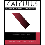 Calculus with Analytic Geometry, Alternate (Study and Solutions Guide)