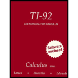 TI 92 Lab Manual  to Accompany Larson  Calculus / With 3.5 Disk for Macintosh